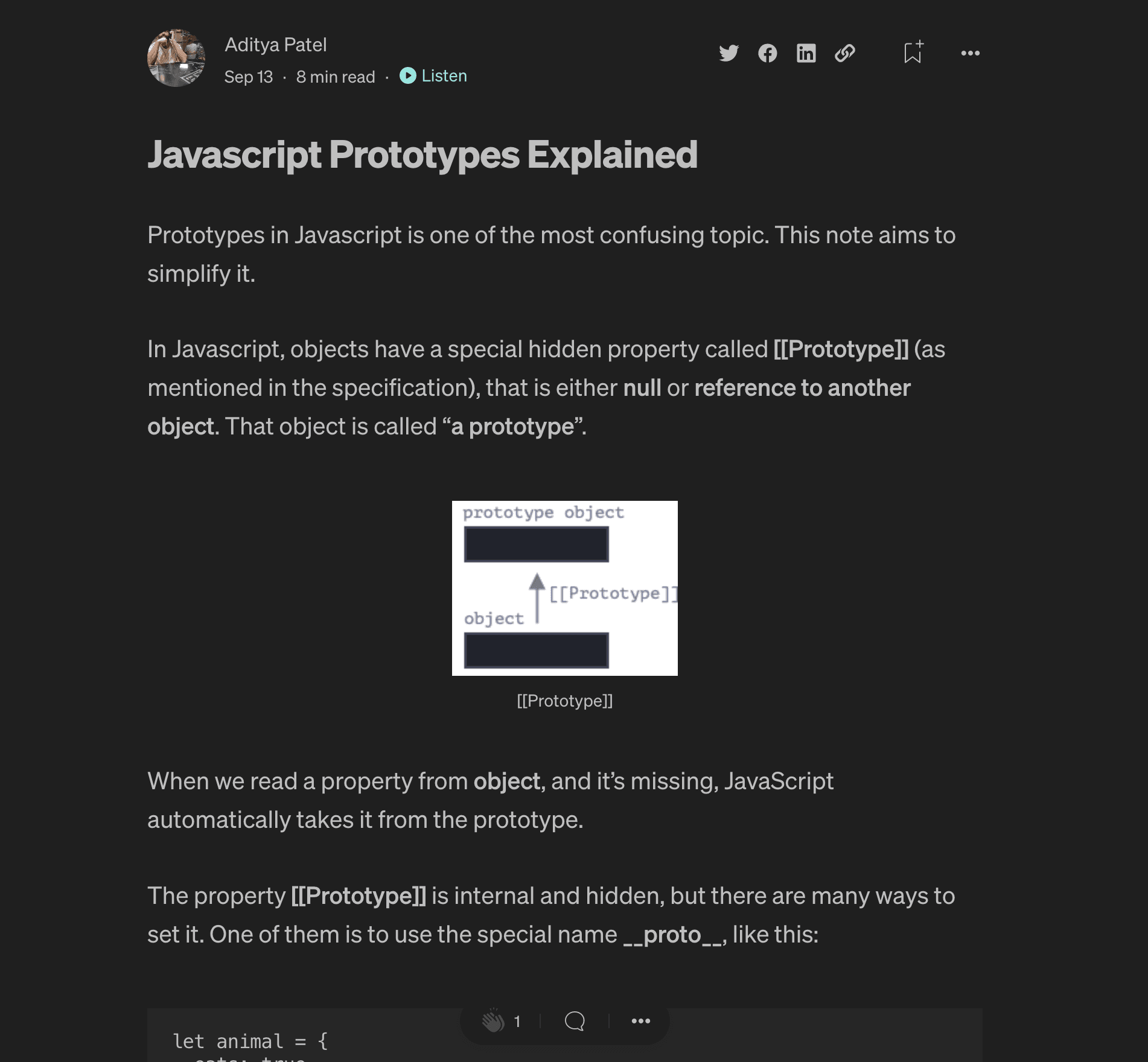 Javascript Prototype Explained